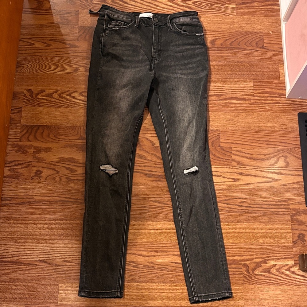 Classic Black Ripped Skinny Jeans for Women